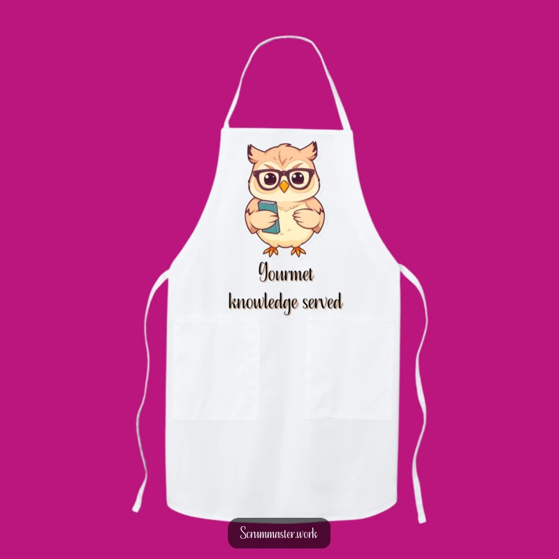 Funny Owl Glasses Nodding Apron - Wise Kitchen Humor