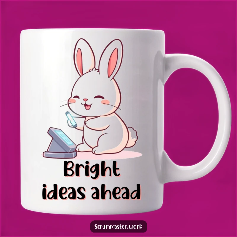 Funny Rabbit Virtual Board Mug - Techy & Cheerful Productivity Humor