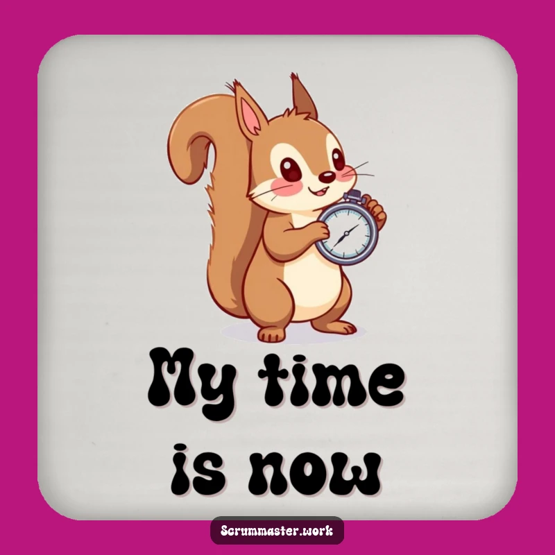 Funny Squirrel Coaster Set: Protect Your Surfaces with Hilarious Style!