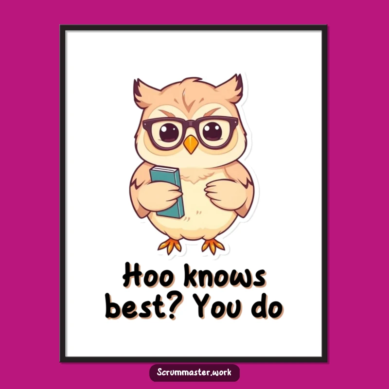 Free Printable Owl Wall Art: Sagely Nod - Intellectual Downloadable Decor!
