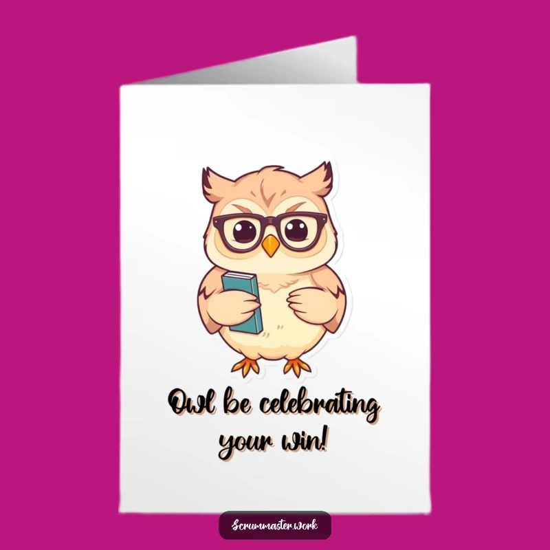 Free Printable Owl Congrats Card: Sagely Nod - Knowledgeable Downloadable Gift!